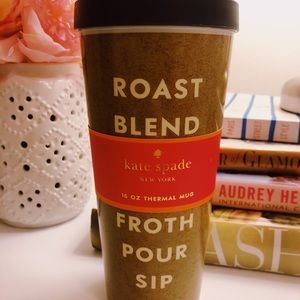Kate Spade Roast Blend Brew Thermal Travel Mug NEW